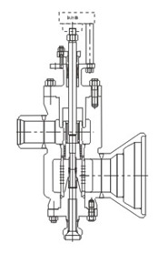 WY968Y（Z型）高温高压减温减压阀结构图