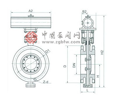 三偏心金属硬密封蝶阀结构图