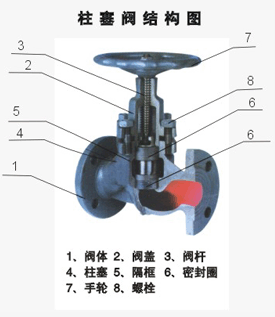 柱塞阀结构图