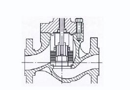 Structural diagram of labyrinth control valve