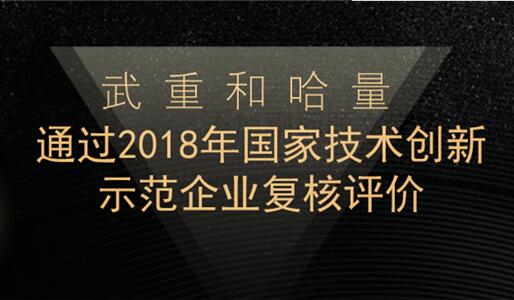 武重和哈量通过2018年国家技术创新示范企业复核评价 武重和哈量通过2018年国家技术创新示范企业复核评价
