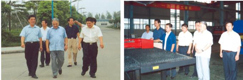  2005年，原机械工业部部长何光远访问扬力