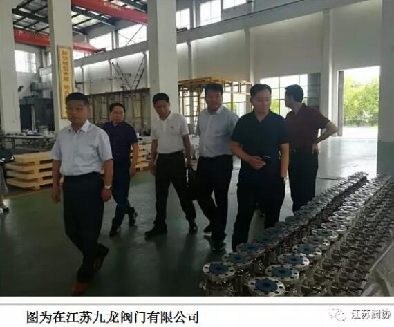 中国阀协宋银立秘书长等调研盐城地区阀门生产企业 中国阀协宋银立秘书长等调研盐城地区阀门生产企业