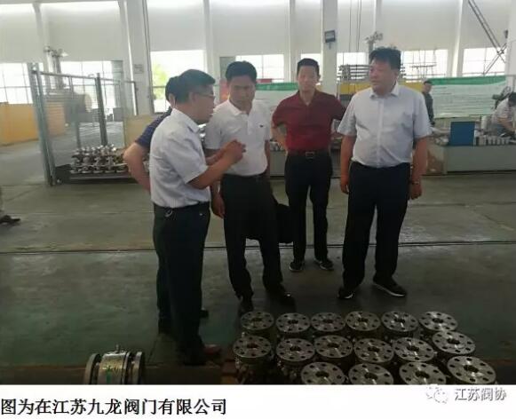 中国阀协宋银立秘书长等调研盐城地区阀门生产企业 中国阀协宋银立秘书长等调研盐城地区阀门生产企业