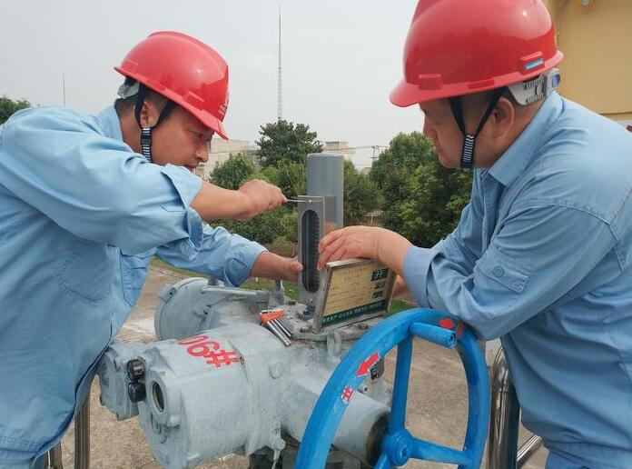 管道公司泗縣站自制閥桿看窗式開度指示裝置消除安全隱患