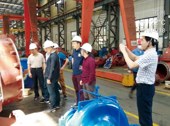 710KW大型潜水混流泵顺利通过工厂验收 710KW大型潜水混流泵顺利通过工厂验收