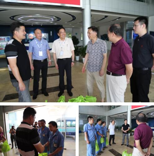連成泵業：一線工人戰高溫，鎮委領導送清涼