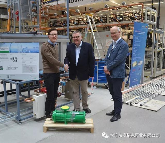 挪威科技大学“相变材料”研究项目 大连海密梯克泵业捐赠一台无泄漏制冷剂屏蔽泵 挪威科技大学“相变材料”研究项目 大连海密梯克泵业捐赠一台无泄漏制冷剂屏蔽泵