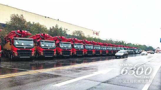 三一重工3次打破吉尼斯最长臂架泵车纪录 三一重工3次打破吉尼斯最长臂架泵车纪录