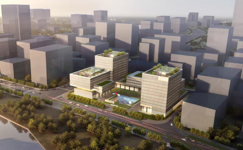 中核集团上海总部建设项目试桩开工 中核集团上海总部建设项目试桩开工