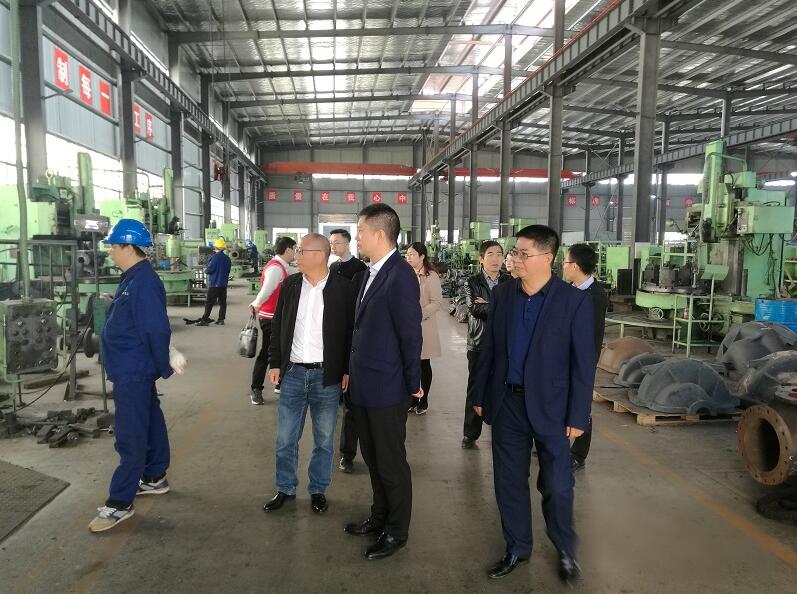 达州市科技局局长淳伟波一行来新达泵阀调研 达州市科技局局长淳伟波一行来新达泵阀调研