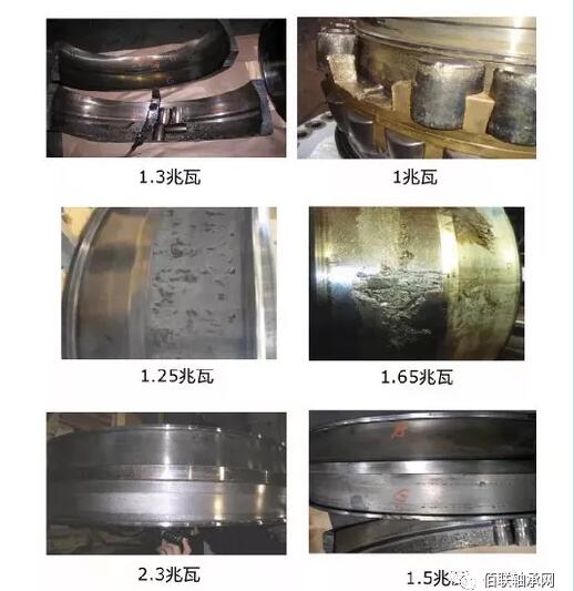 三点支承式安装的调心滚子轴承损伤 三点支承式安装的调心滚子轴承损伤