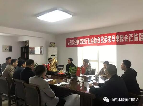 山西水暖阀门商会:省民政厅社会综合党委领导莅临指导