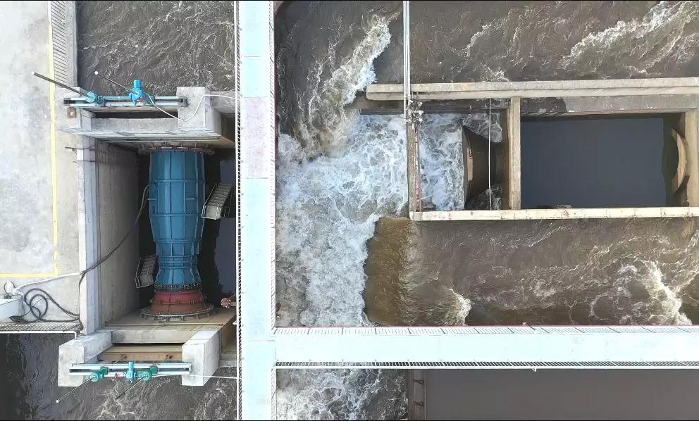 潜水贯流泵真机试验 潜水贯流泵真机试验