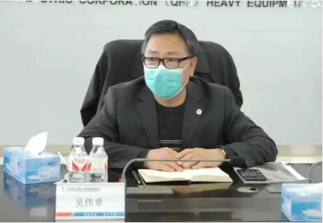 哈電集團吳偉章帶隊到重裝公司檢查疫情防控和復工復產相關工作