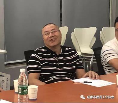 中国模具协会人才培训部、模标委主任王冲交流照片 中国模具协会人才培训部、模标委主任王冲交流照片