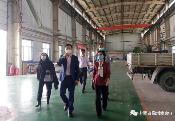 自治區工商聯副主席孫清蒞臨呼閥科技調研指導