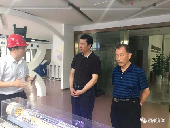 新華通訊社安徽分社社長王正忠一行來銅都流體調研采訪