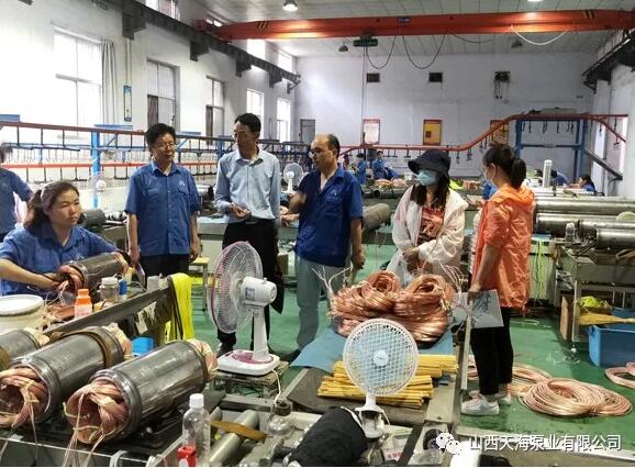 山西天海泵业：中北大学运城市产业技术研究院院长刘永姜来我公司