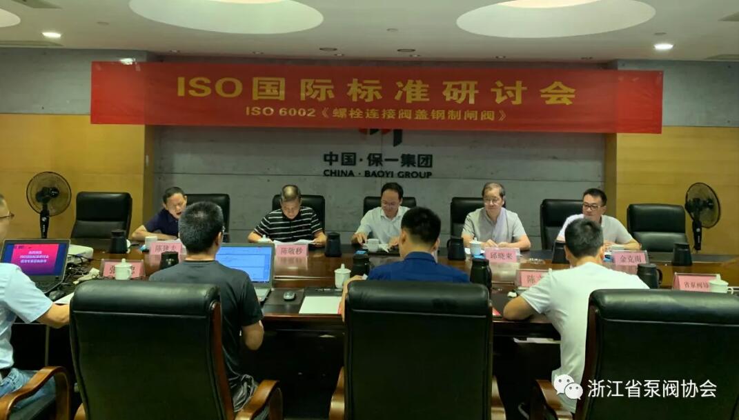 ISO 6002《工业阀门 螺栓连接阀盖钢制闸阀》国际标准研讨会在浙江永嘉召开