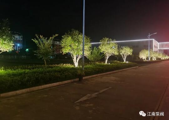 江南泵阀助力亮化工程，打造美好泾城夜景!