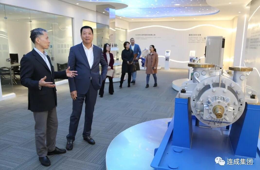 嘉定區政協副主席朱健民一行蒞臨連成集團考察