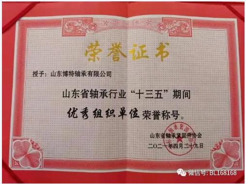 博特轴承荣获“优秀组织单位”、“科技创新发展企业”、“突出贡献企业” 博特轴承荣获“优秀组织单位”、“科技创新发展企业”、“突出贡献企业”