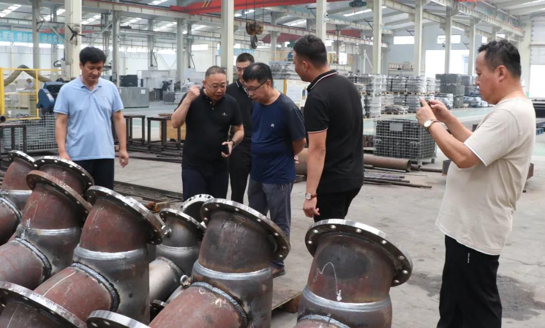 安丘盛源熱電有限公司領導蒞臨河北同力閥門參觀考察