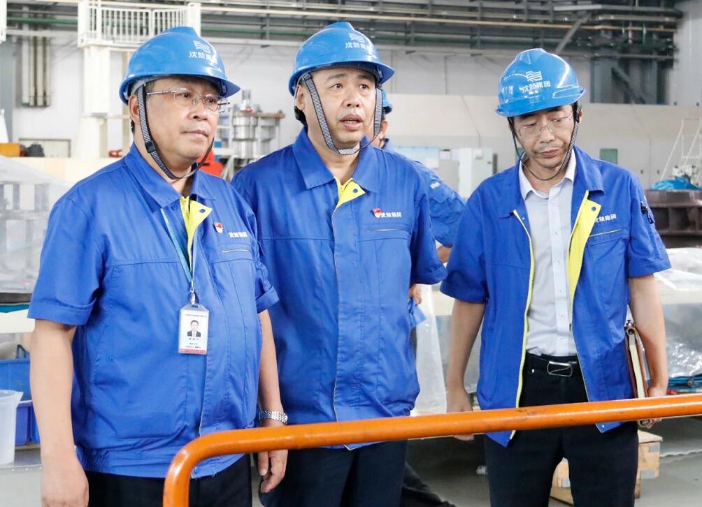 戴繼雙在核電公司調(diào)研，集團(tuán)副總經(jīng)理、核電公司董事長(zhǎng)于洪昌陪同。
