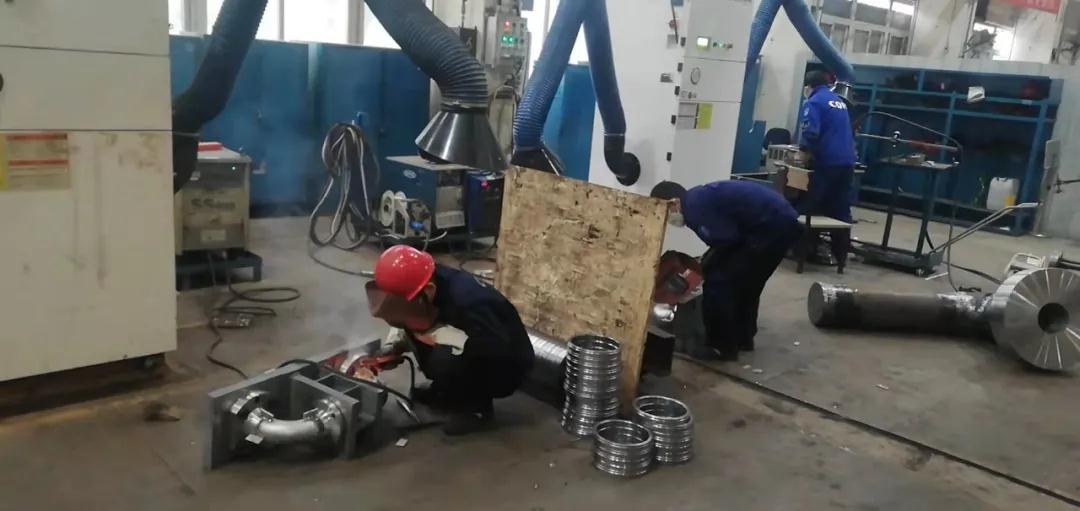 重慶水泵容器車間跑出生產(chǎn)攻堅(jiān)加速度