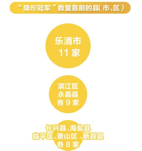 贊！永嘉省級(jí)“隱形冠軍”企業(yè)增加為9家，位列全省縣級(jí)第二，山區(qū)26縣第一！
