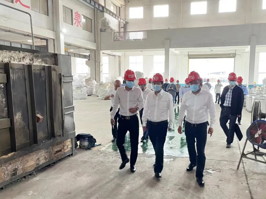 麗水市副市長葉伯軍一行蒞臨良工閥門集團青田鑄造基地視察指導
