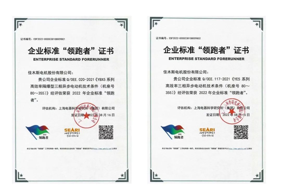 哈电集团两项企业标准入围2022年首批央企“领跑者”榜单 哈电集团两项企业标准入围2022年首批央企“领跑者”榜单