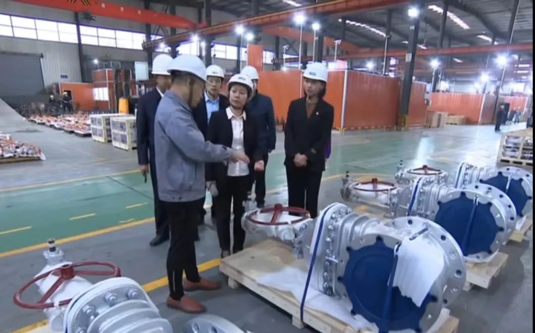 盐城市副市长王娟莅临盐电阀门调研指导工作 盐城市副市长王娟莅临盐电阀门调研指导工作