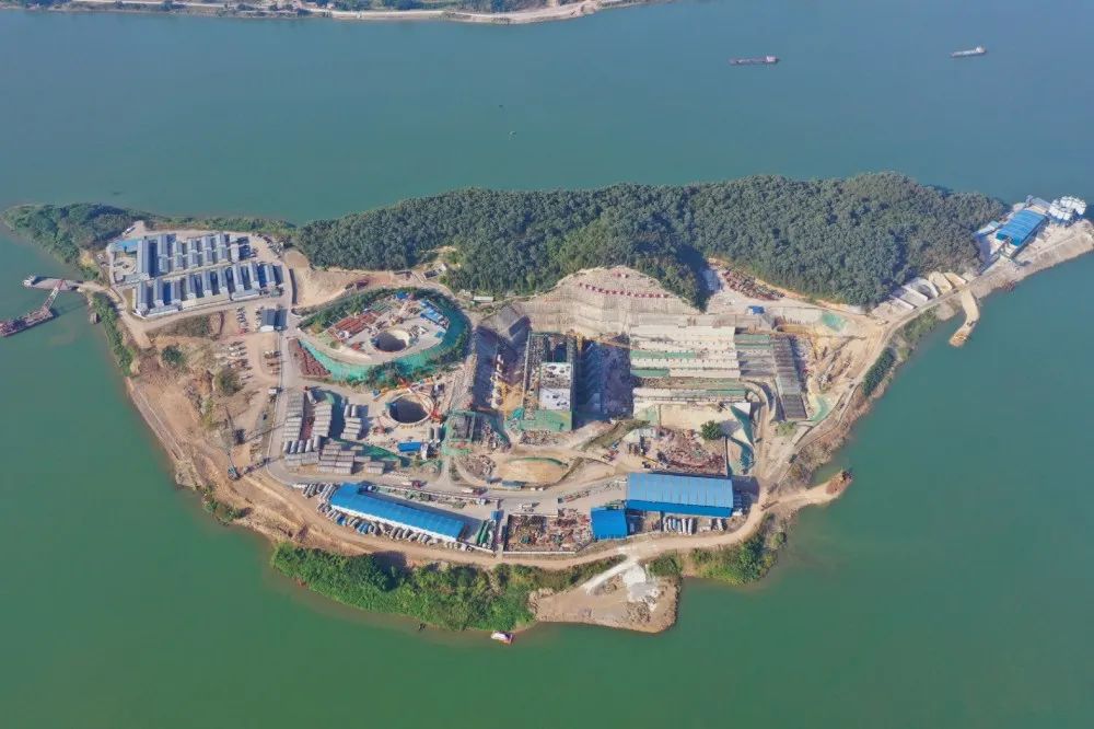 鲤鱼洲岛上的泵站工程 鲤鱼洲岛上的泵站工程