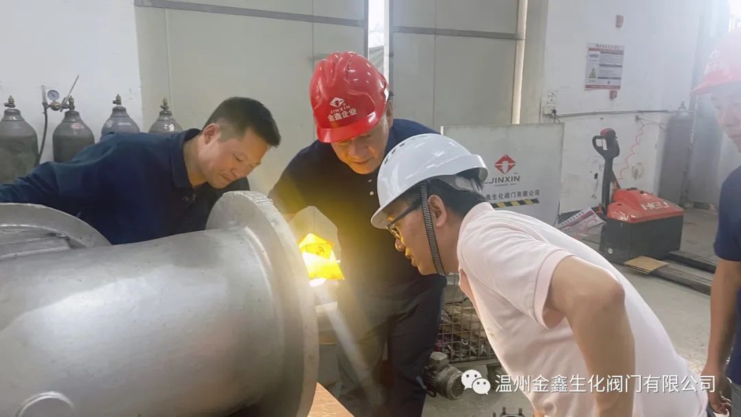 浙工大王遠(yuǎn)山教授來溫州金鑫生化閥門公司調(diào)研指導(dǎo)