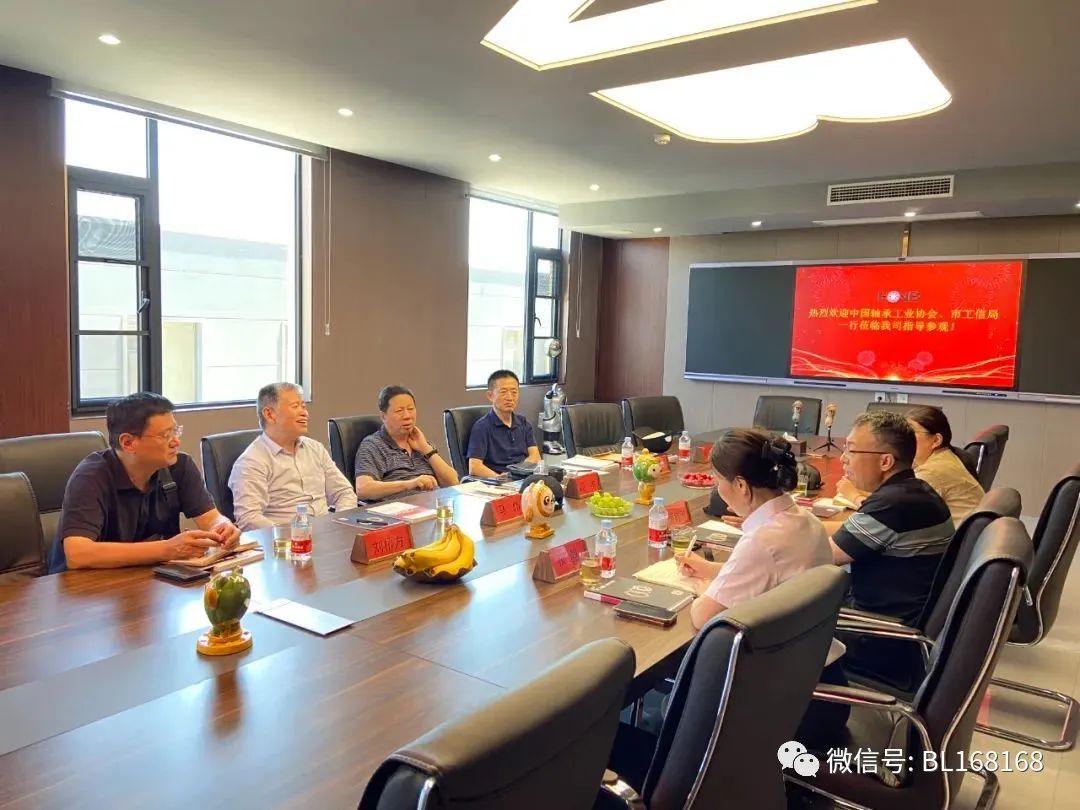 中国轴协理事长周宇一行莅临鸿元轴承调研指导工作 中国轴协理事长周宇一行莅临鸿元轴承调研指导工作