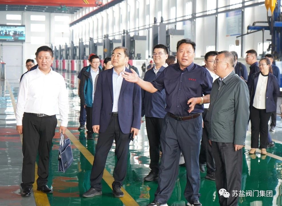 国家级专家服务示范团专家一行莅临苏盐阀门走访调研 国家级专家服务示范团专家一行莅临苏盐阀门走访调研
