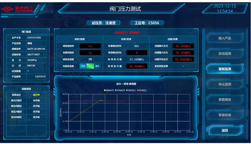 关键工序-阀门压力测试 关键工序-阀门压力测试