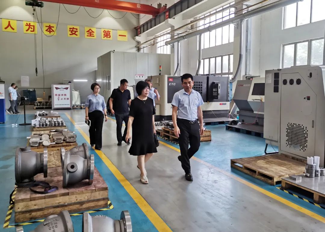沈阳市经开区管委会副主任张少红一行考察调研纽托克流体控制有限公司 沈阳市经开区管委会副主任张少红一行考察调研纽托克流体控制有限公司