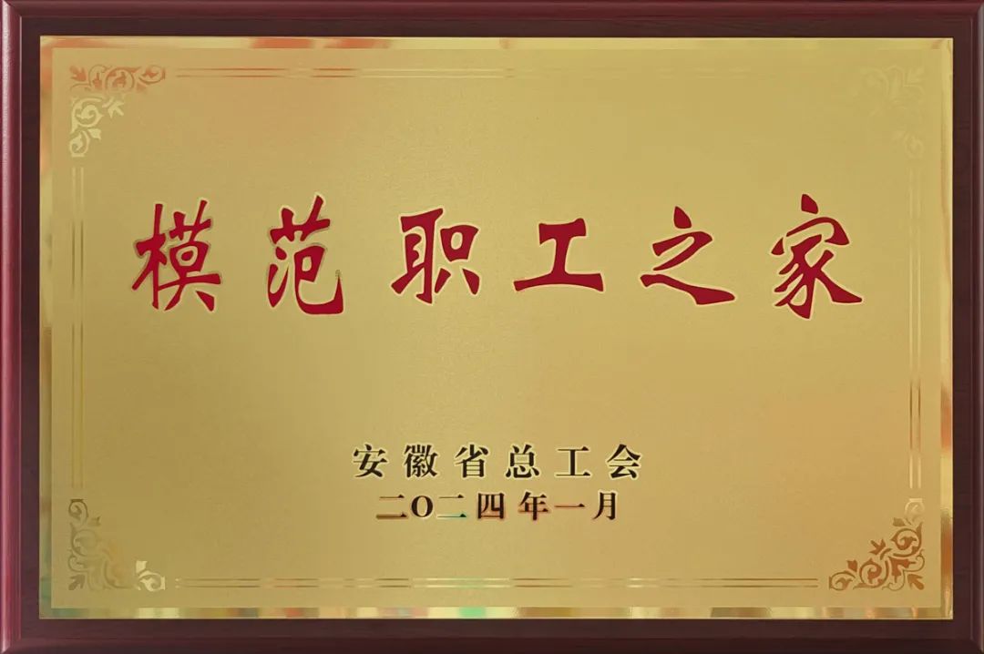 江南泵阀集团工会委员会荣获“安徽省模范职工之家”称号 江南泵阀集团工会委员会荣获“安徽省模范职工之家”称号