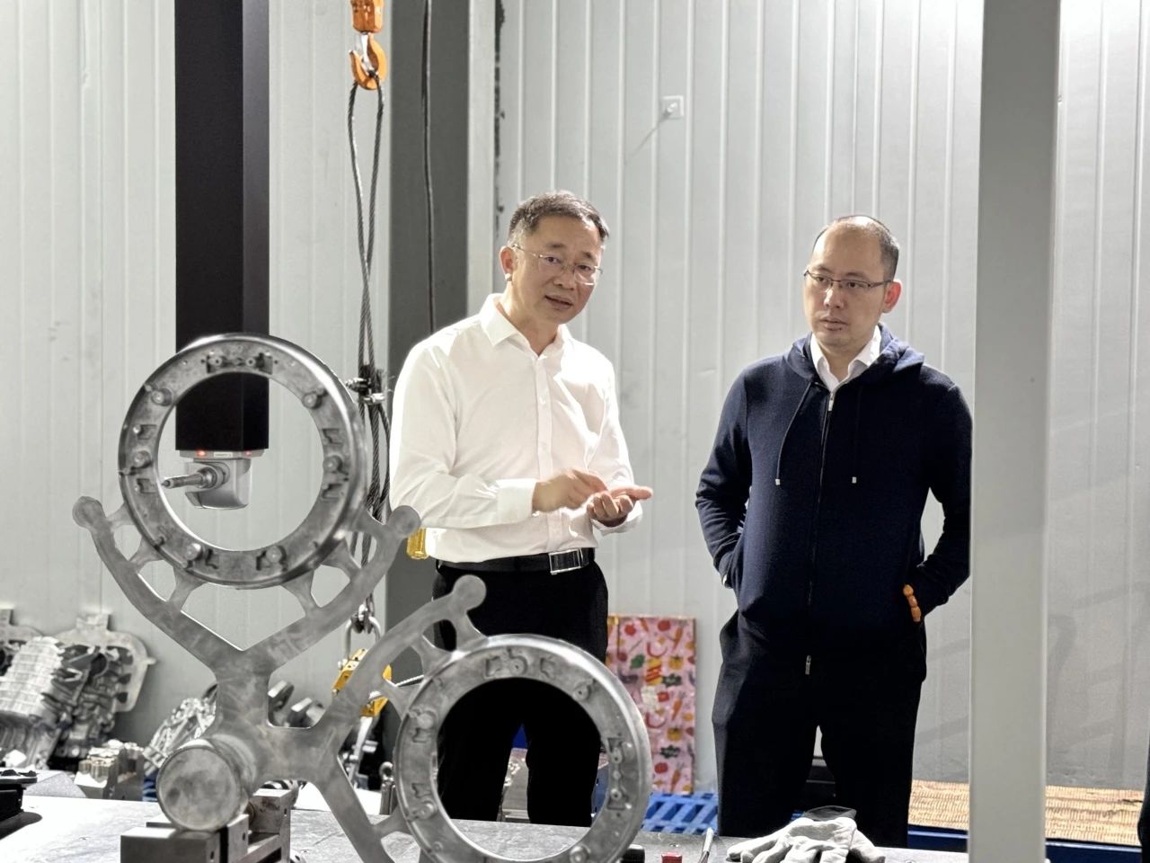 寧波韻升集團(tuán)竺董事長一行蒞臨天正模具交流指導(dǎo)
