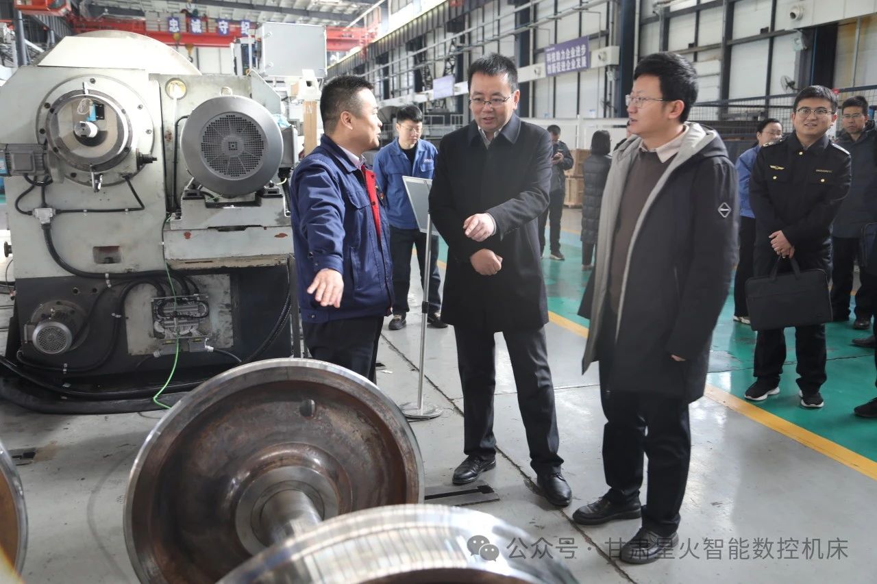 天水市市场监督管理局领导来星火机床公司调研 天水市市场监督管理局领导来星火机床公司调研