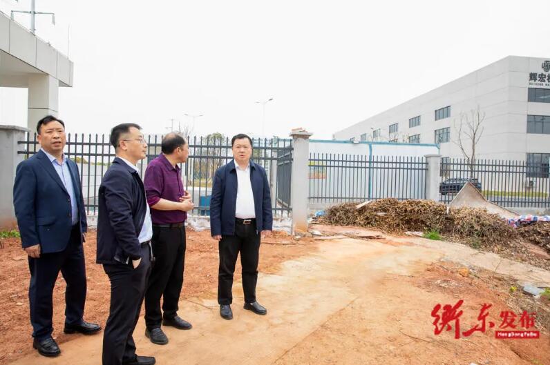 圖：縣委書記譚建華到泵業智造產業園實地調研