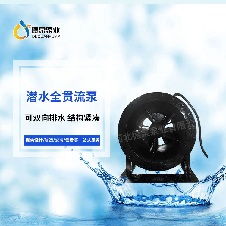 江苏湿定子潜水贯流泵制造商/700QGWZ选型报价